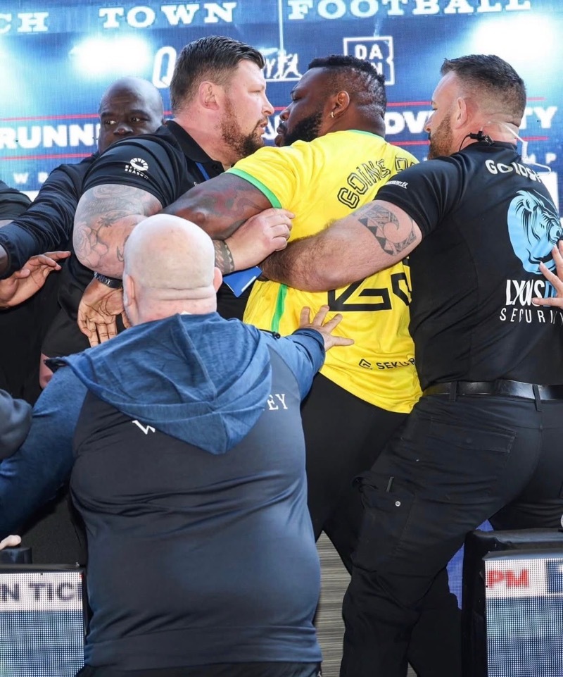 Other image for Barnsley lad Jordan providing security to the stars